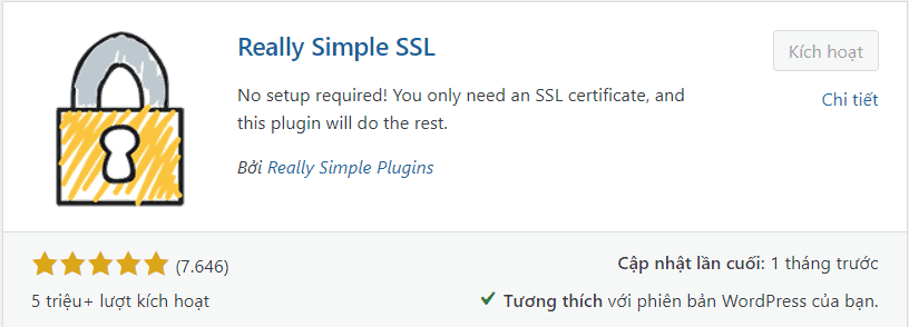 10 Cách tăng tốc Website WordPress 2023 mới nhất 13 Tải Plugin Really Simple SSL